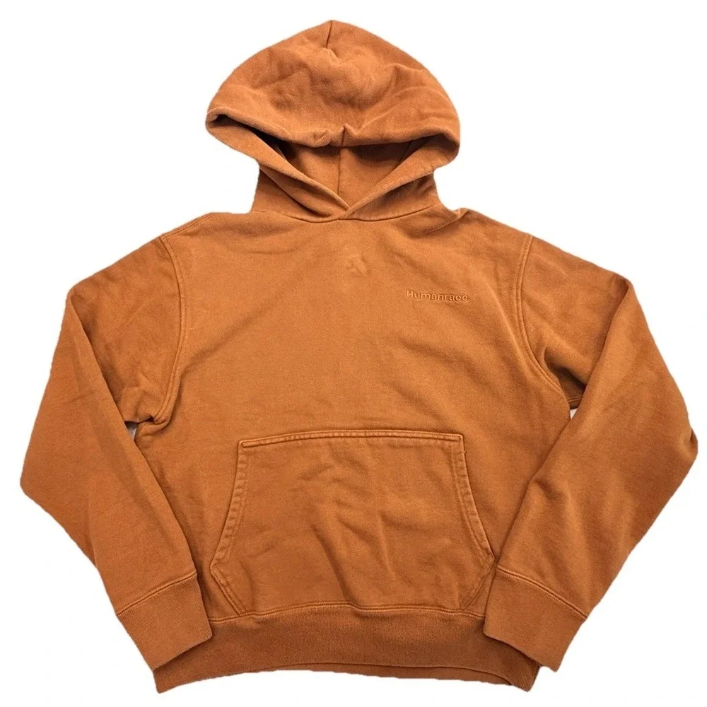 Adidas Humanrace Pharrell Williams Hoodie Brown Pullover Men's Medium HF9904